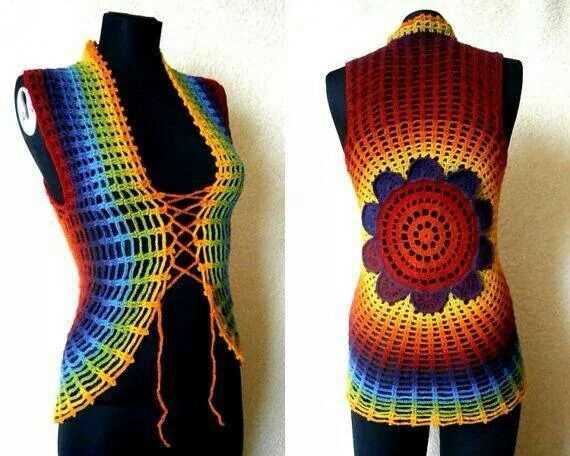 Circle vest knitting pattern