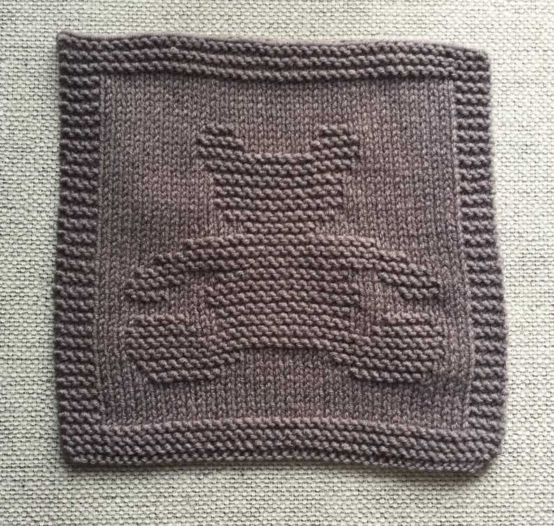 Mini almost lost washcloth knitting pattern