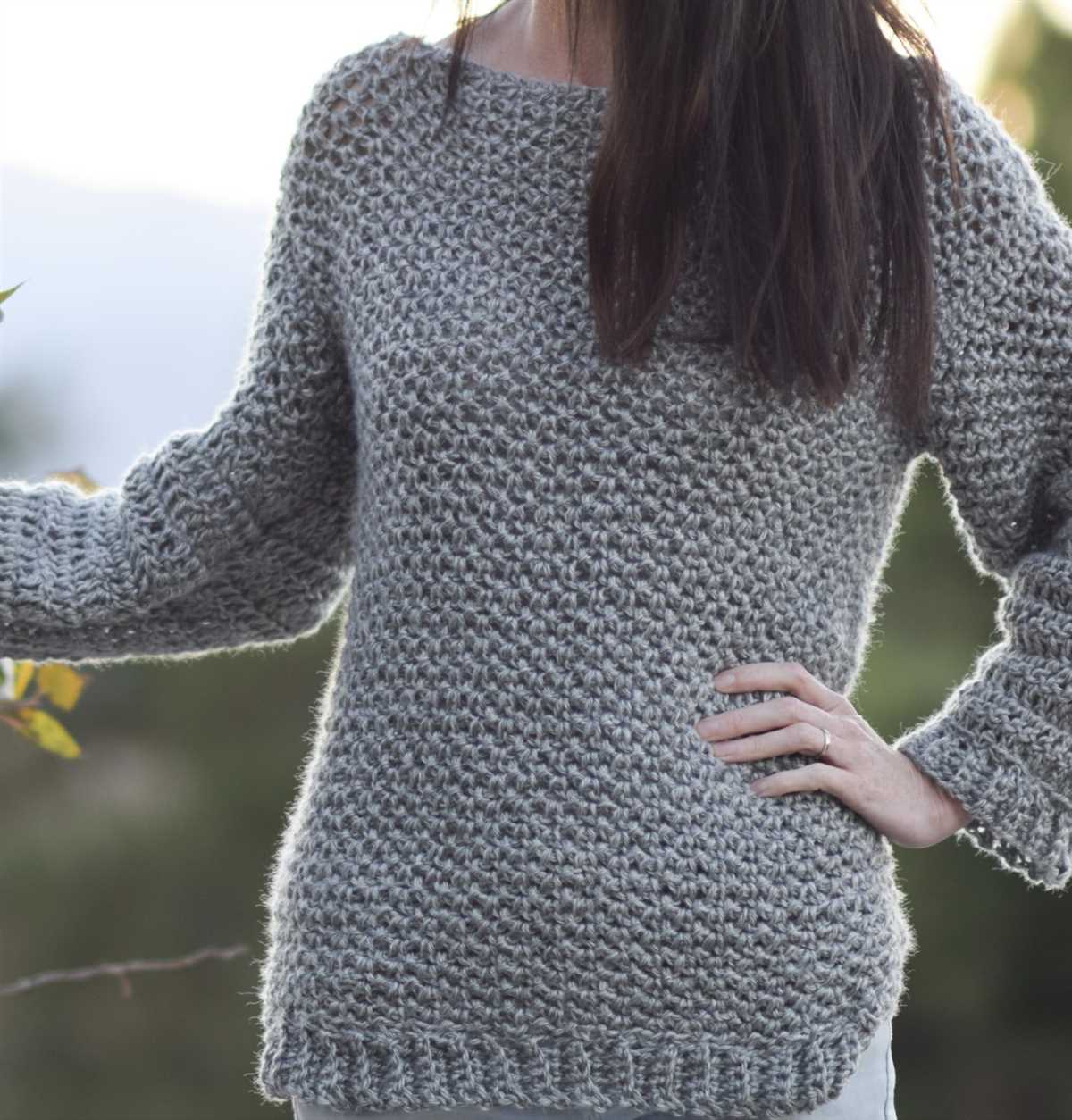 Knit sweater pattern easy