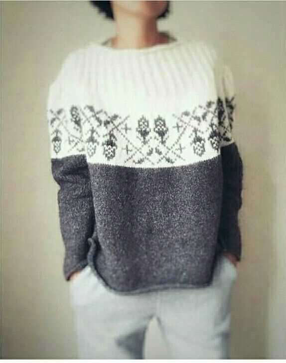 Plain sweater knitting pattern