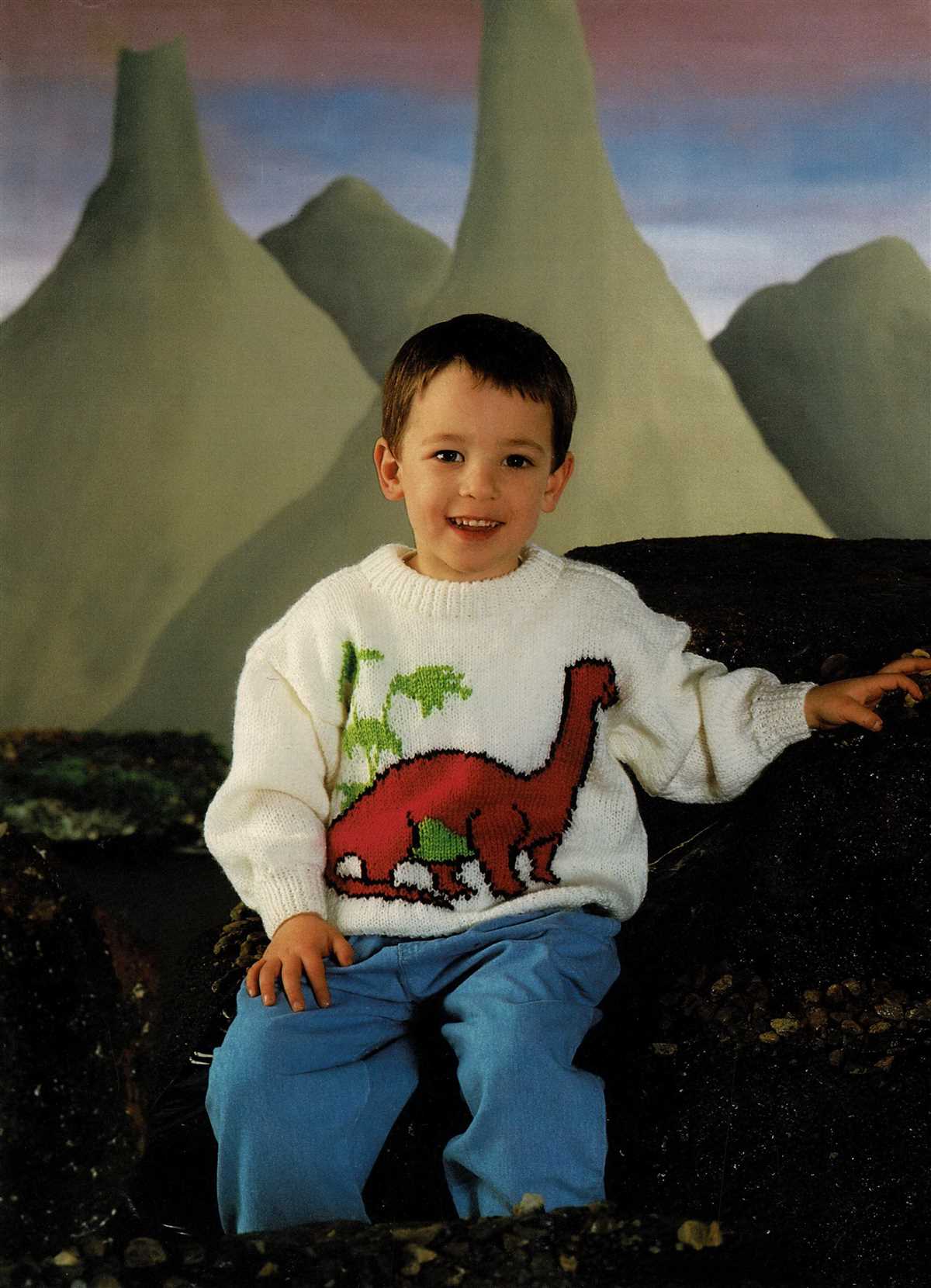 Dinosaur sweater knitting pattern free
