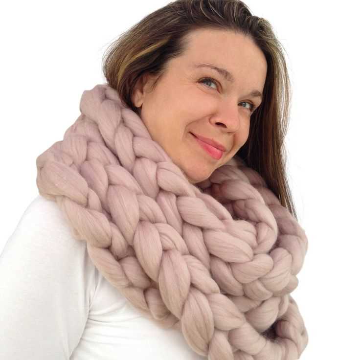 Knitting pattern for infinity scarf with bulky yarn