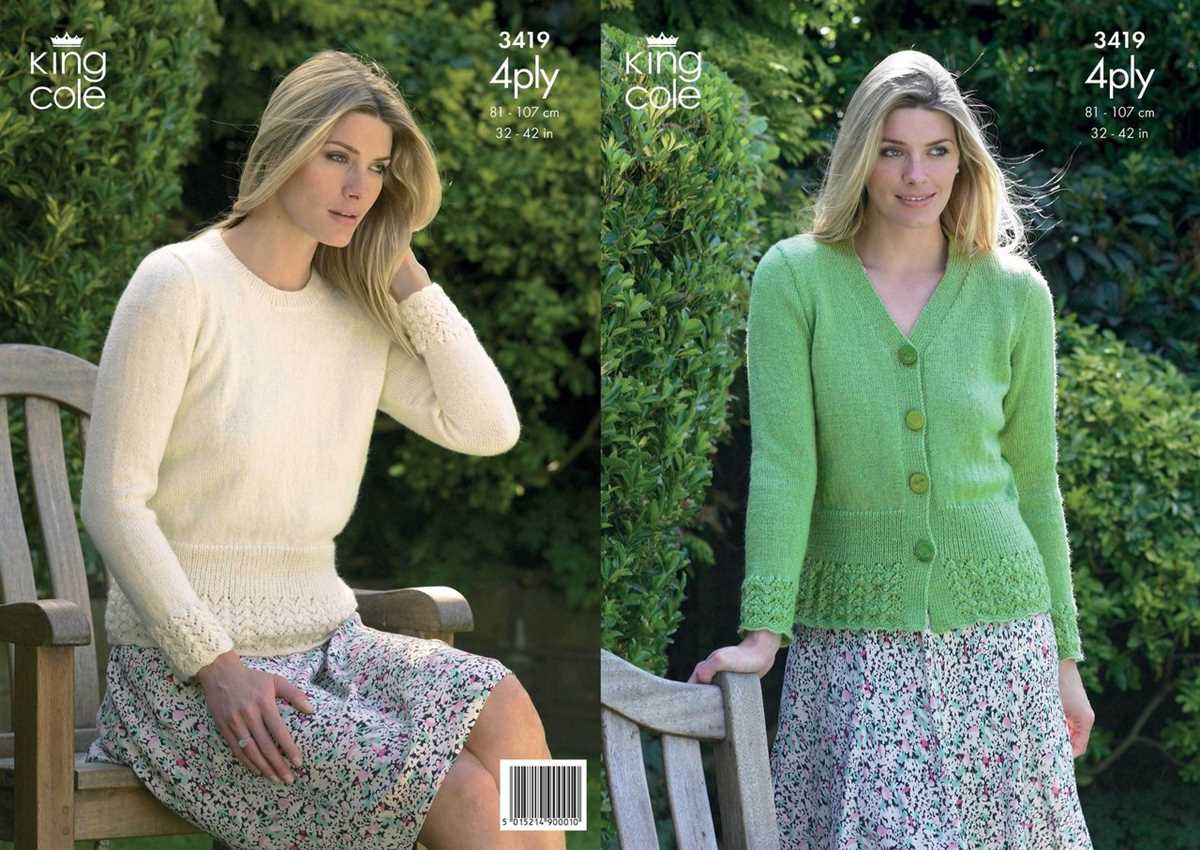 King cole plus size knitting patterns