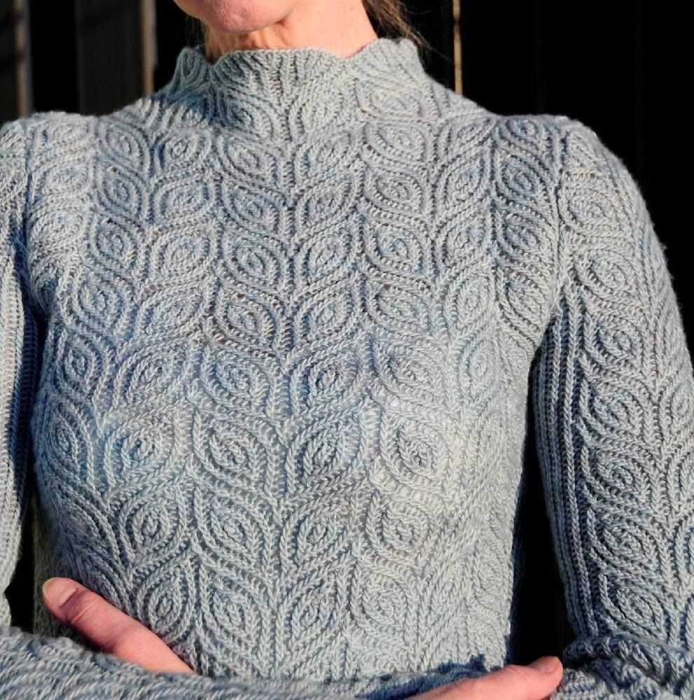 Mushroom sweater knit pattern