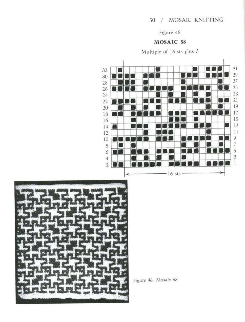 Simple mosaic knitting patterns