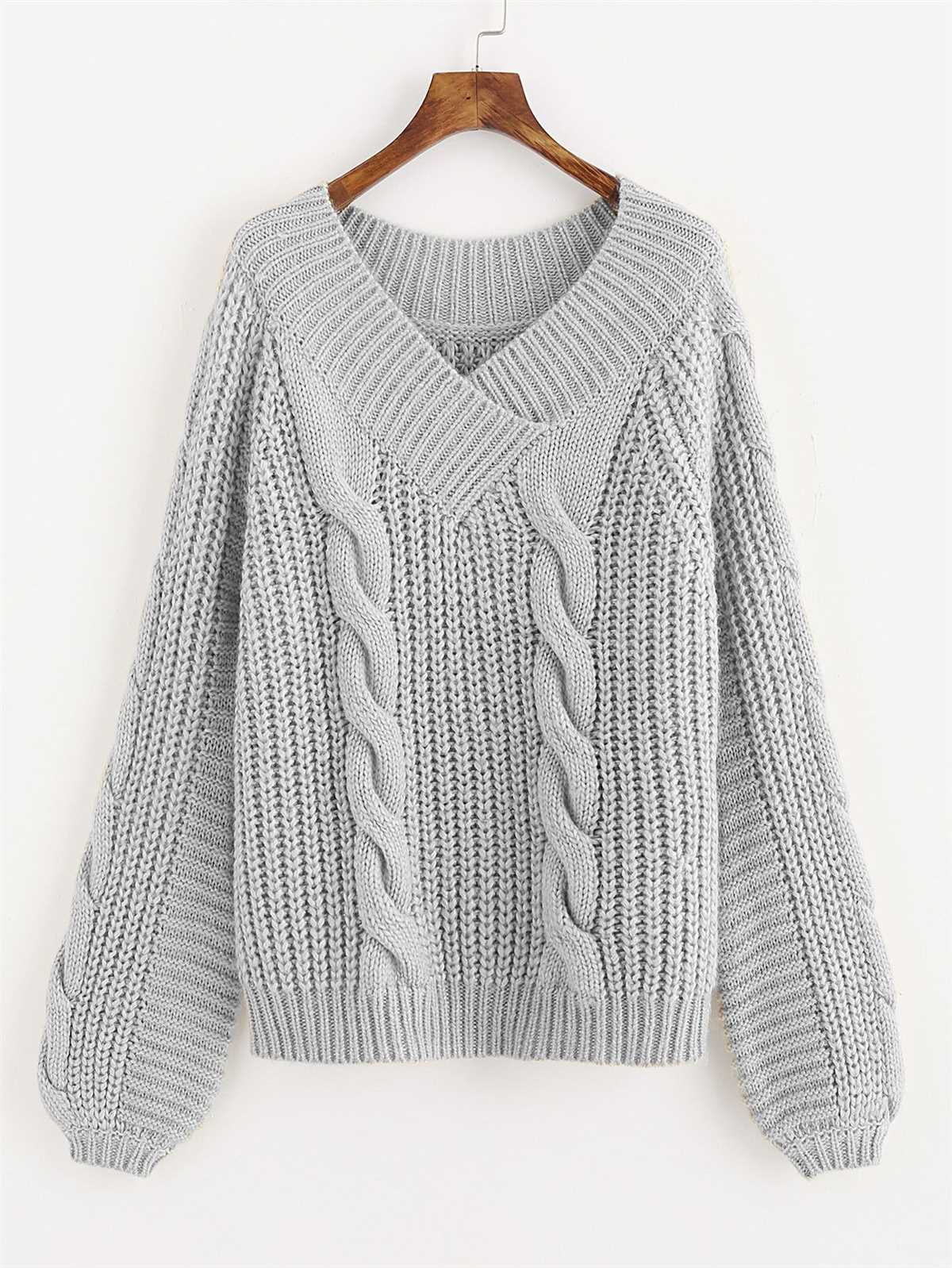 Drop shoulder knitting pattern