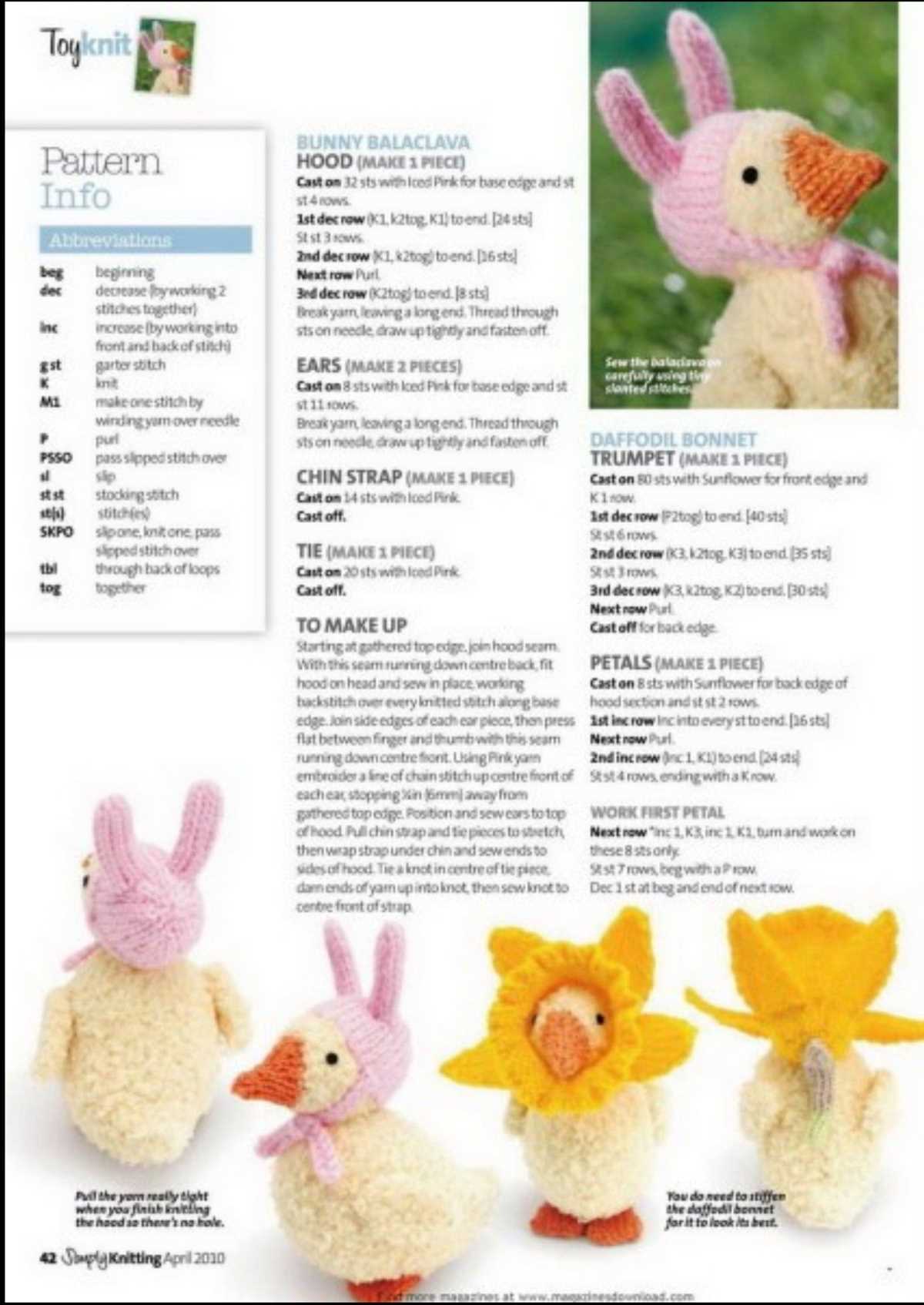 Easter gnome knitting pattern