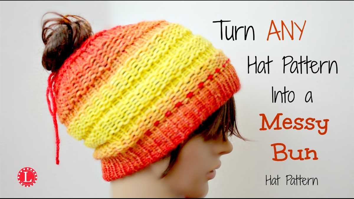 Knit hat pattern in the round