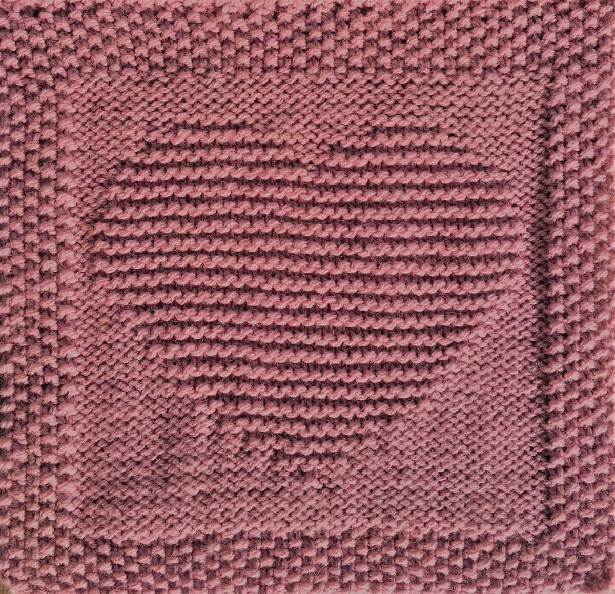 Heart dishcloth knitting pattern