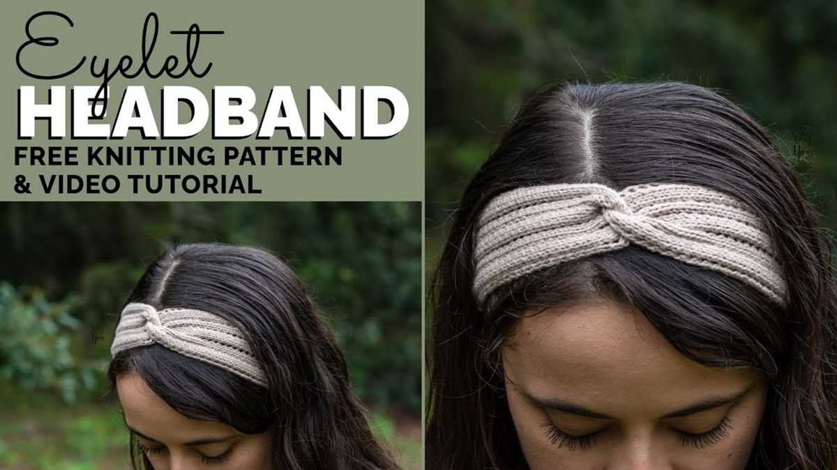 Twist headband pattern knit