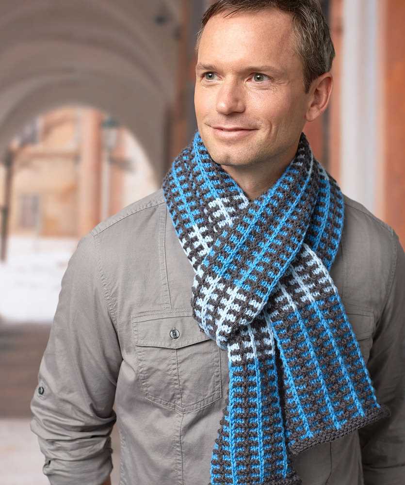 Free knitting patterns mens scarf