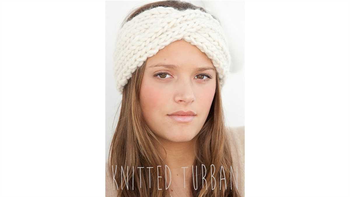 Twist headband pattern knit