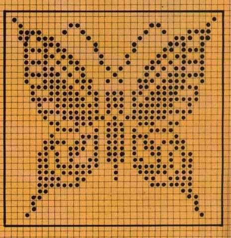 Knitting pattern for a butterfly