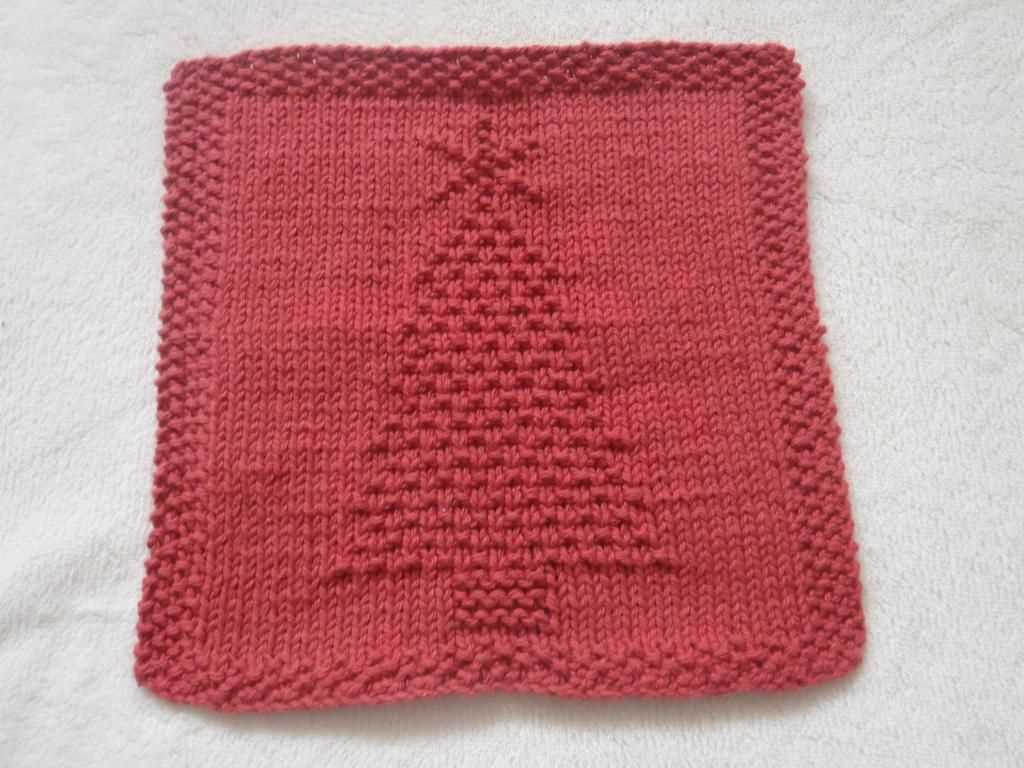 Christmas dishcloth knitting patterns free