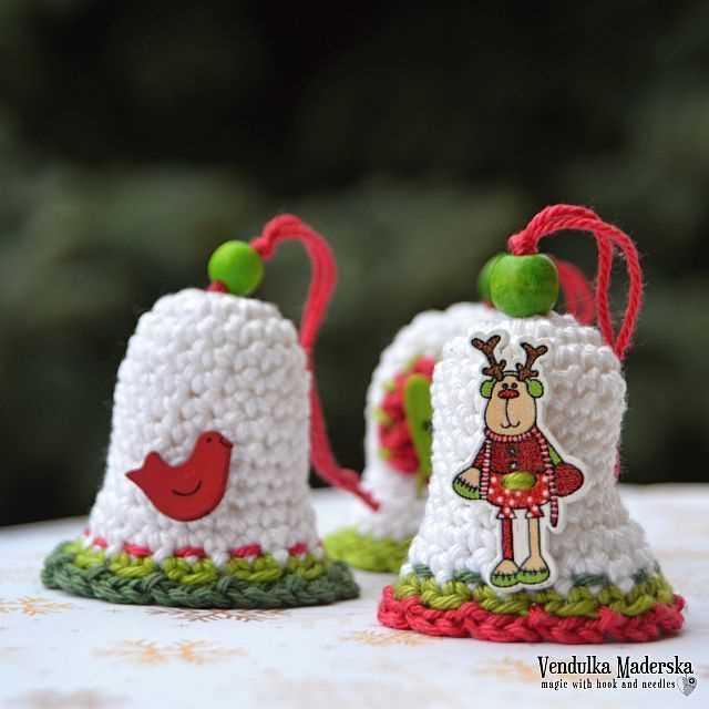 Free knitted christmas bell pattern
