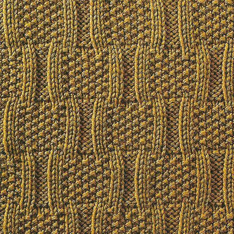 Cable knit square pattern