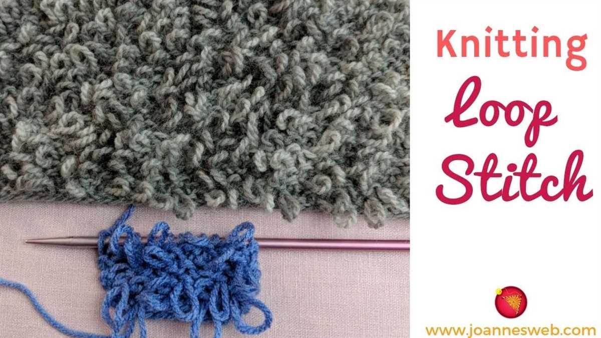 Loopy knitting patterns