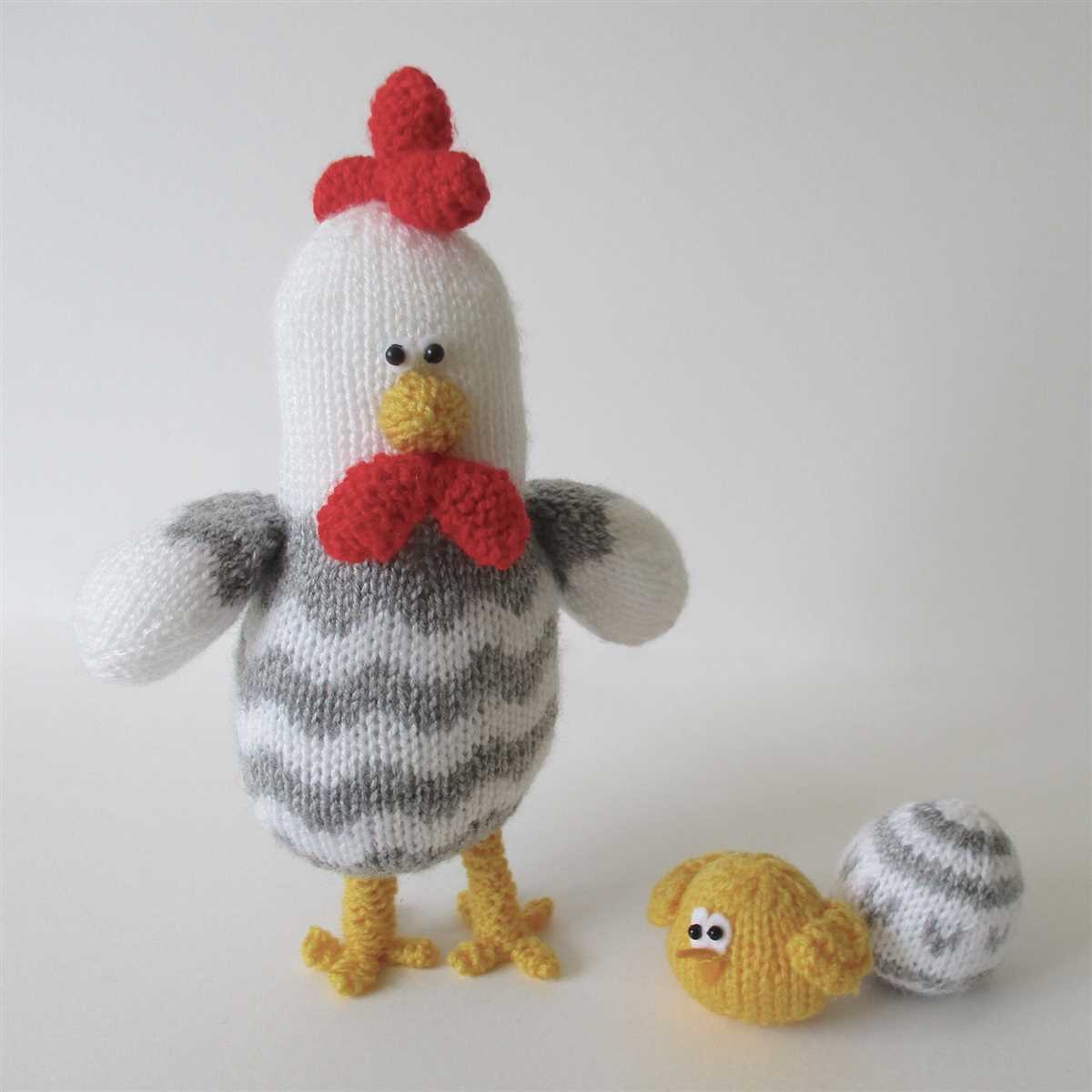 Free rooster knitting pattern