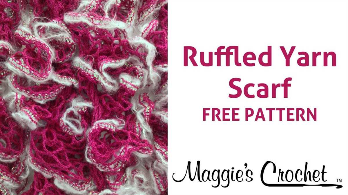 Starbella ruffle scarf knit pattern
