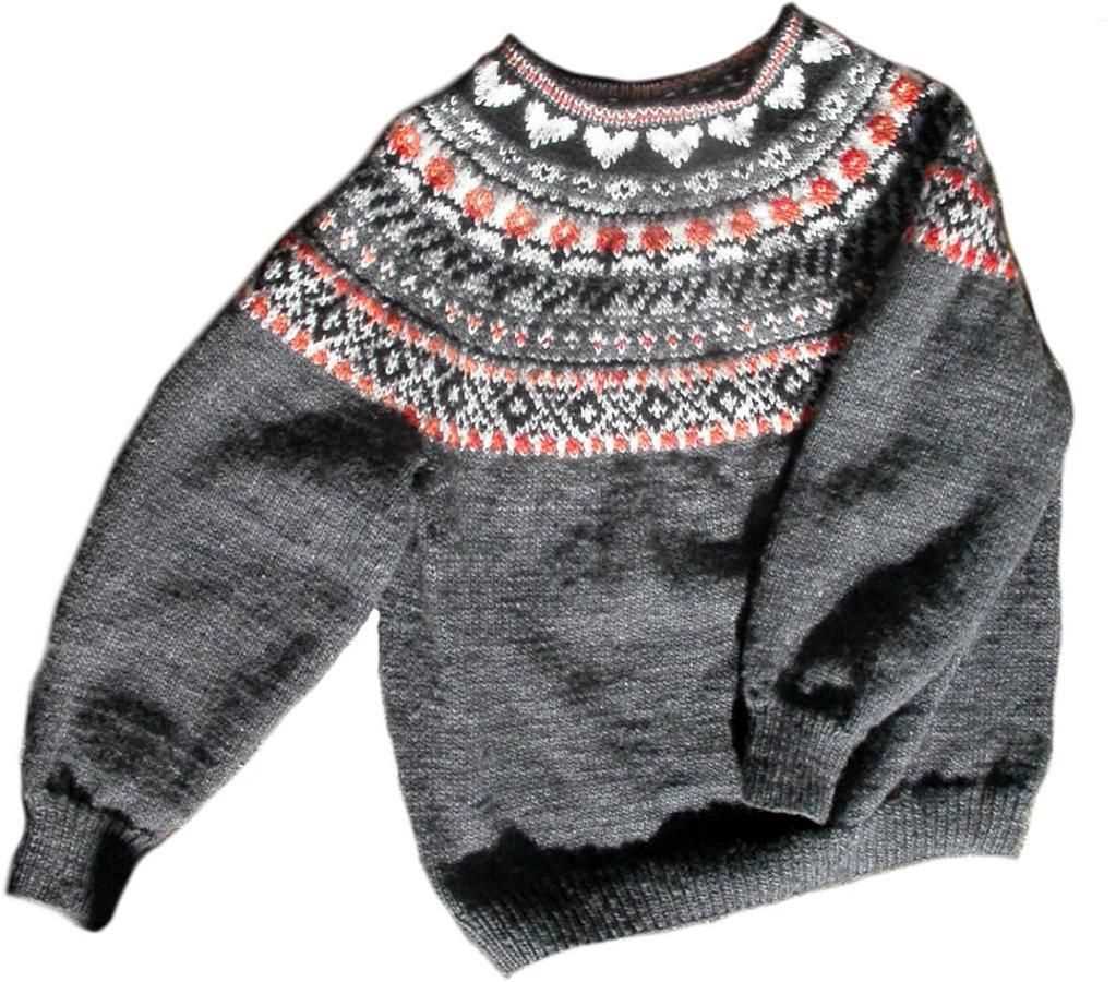 Knit fair isle sweater pattern