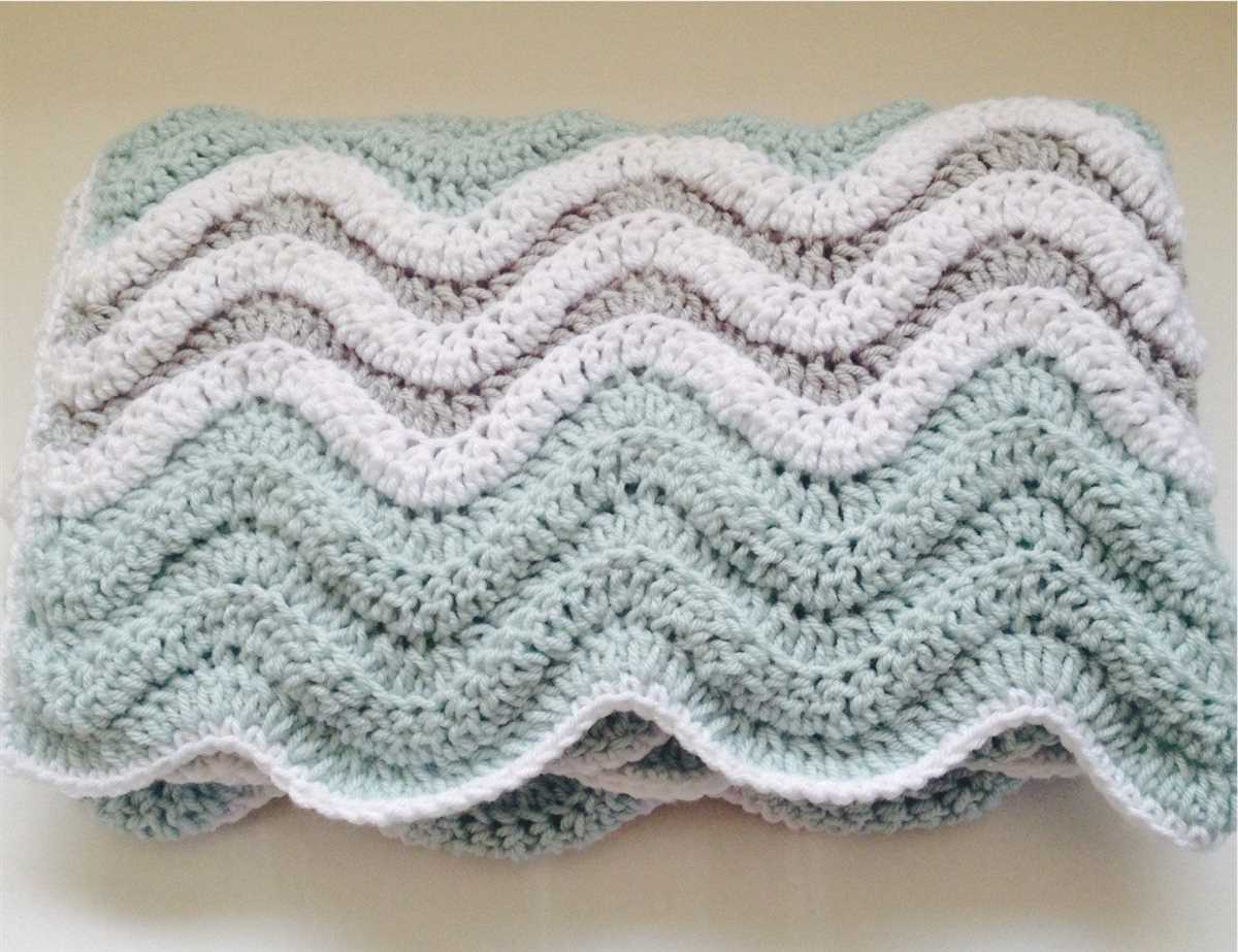 Ocean waves blanket knitting pattern