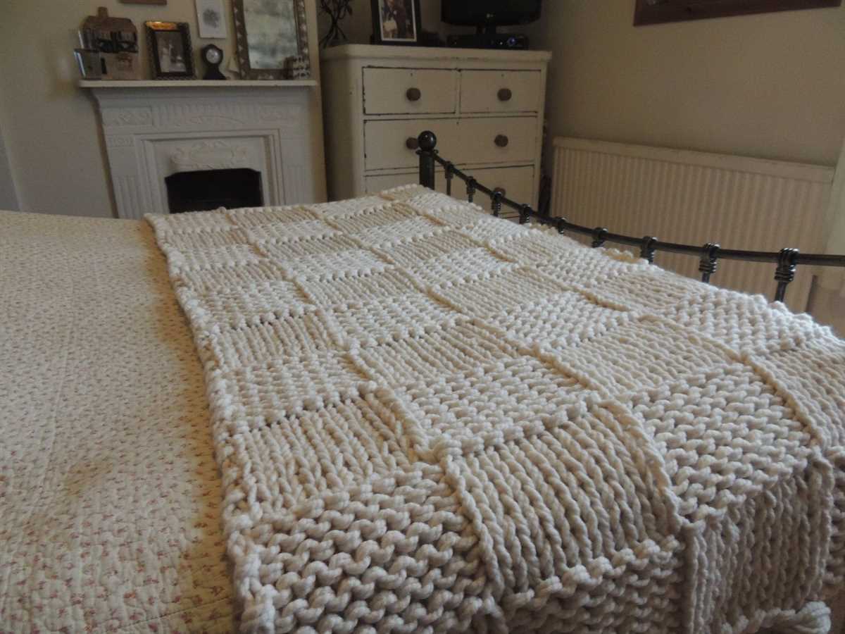 Knitted bed throws patterns