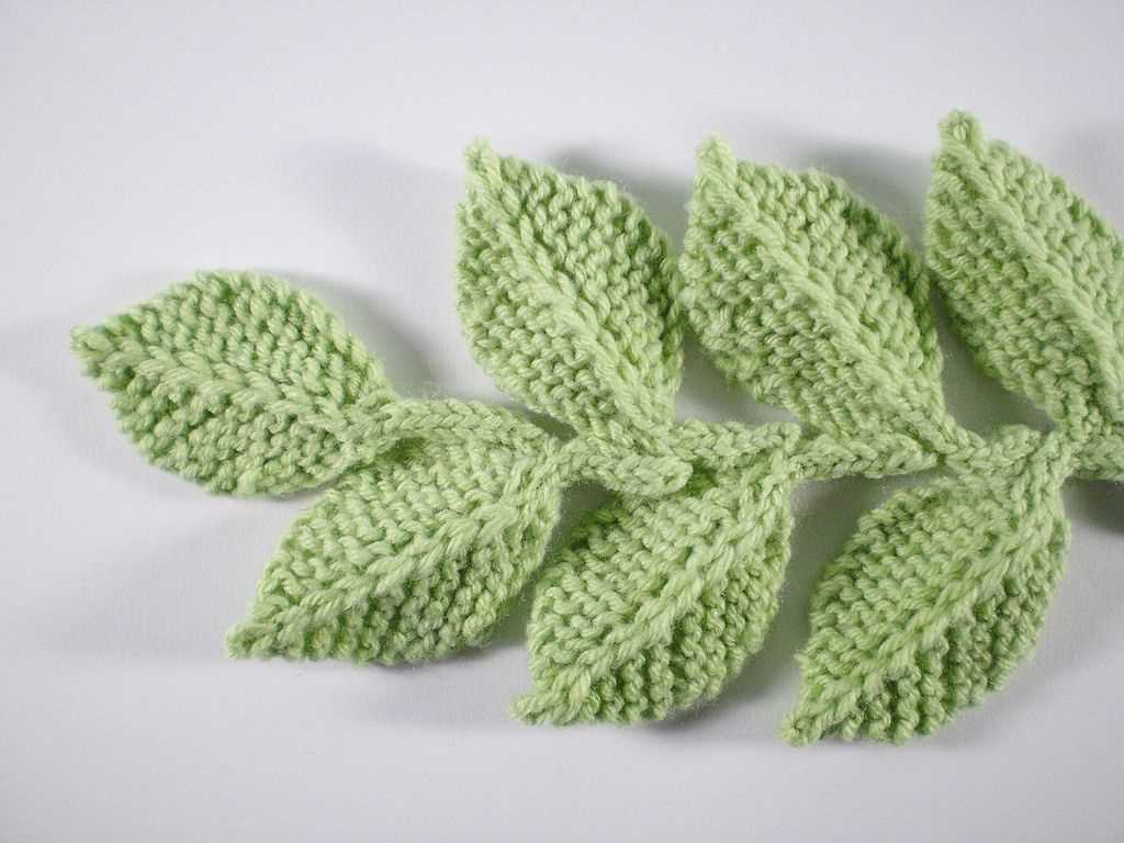 Easy flower knitting pattern