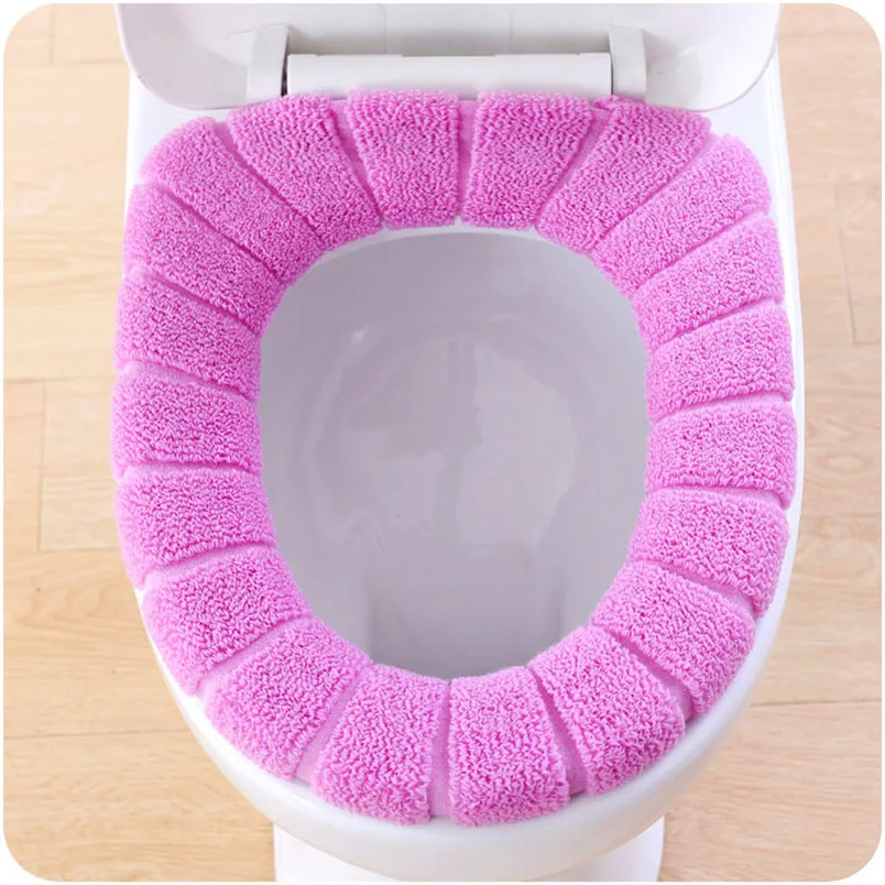 Knitted toilet seat cover pattern