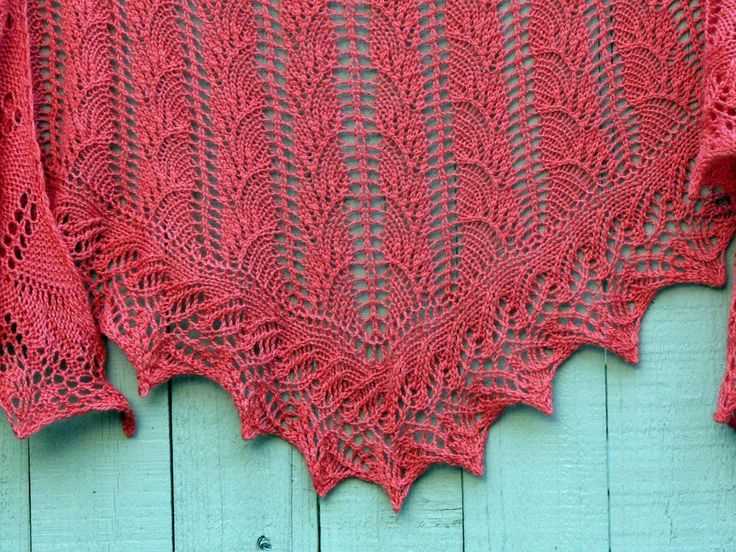 Lace knitted shawl patterns