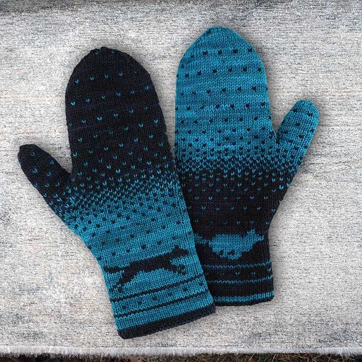 Double knit mittens pattern