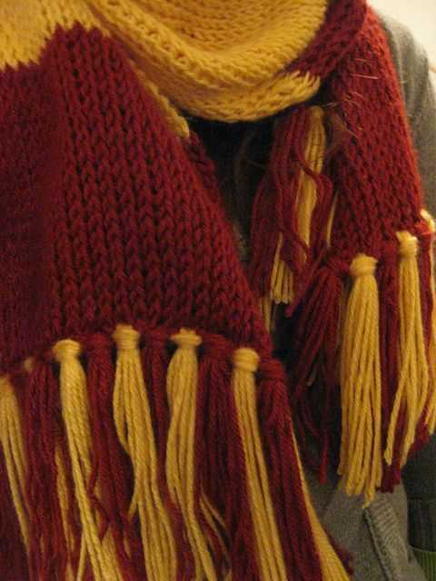 Gryffindor scarf knit pattern