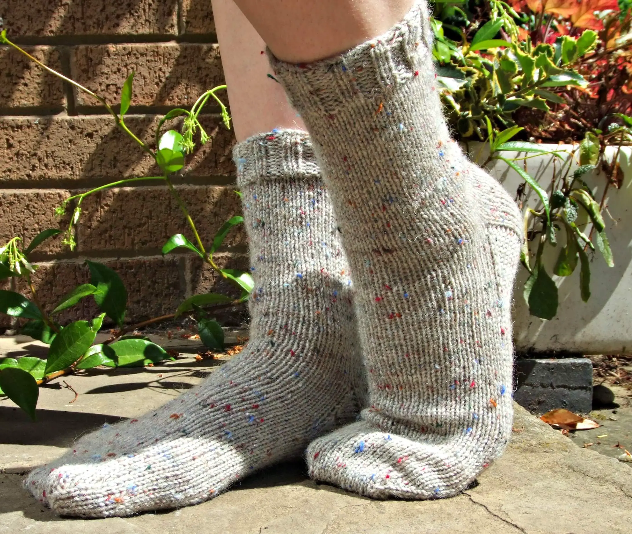 Men's knit sock pattern worsted weight yarn