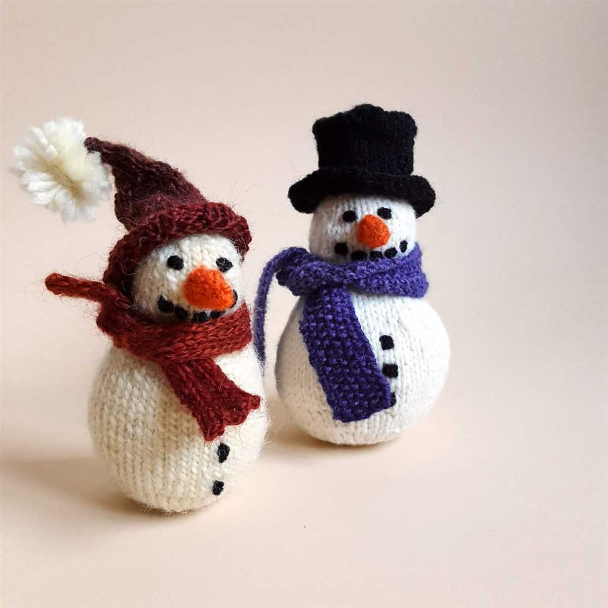 Free snowman knitting pattern