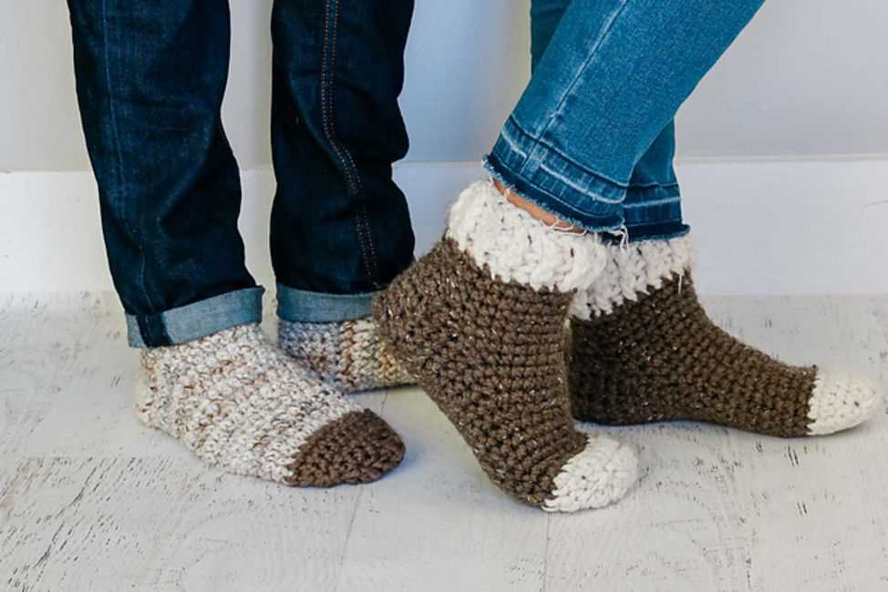 Chunky slipper sock knitting pattern