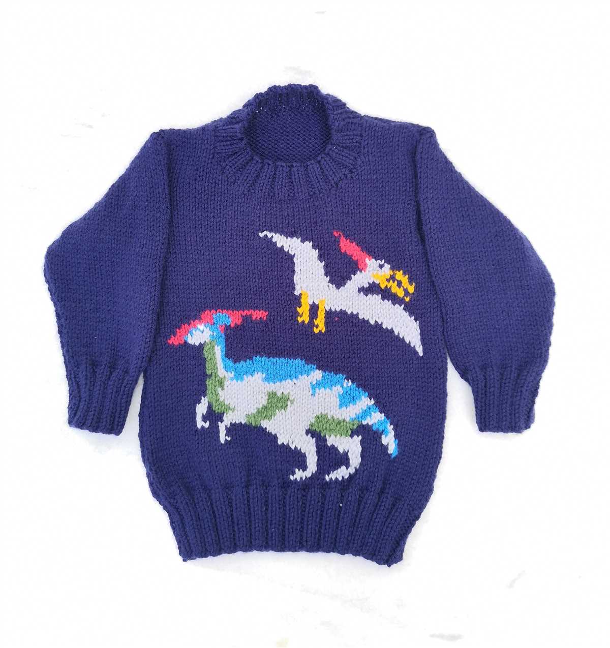 Dinosaur sweater knitting pattern free