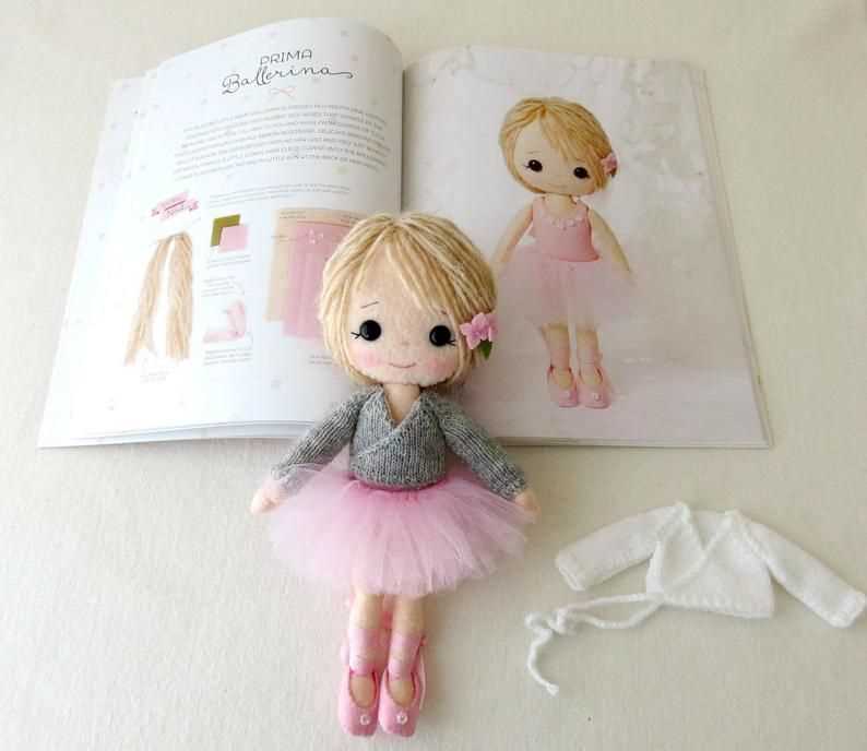 Knitted ballerina doll pattern