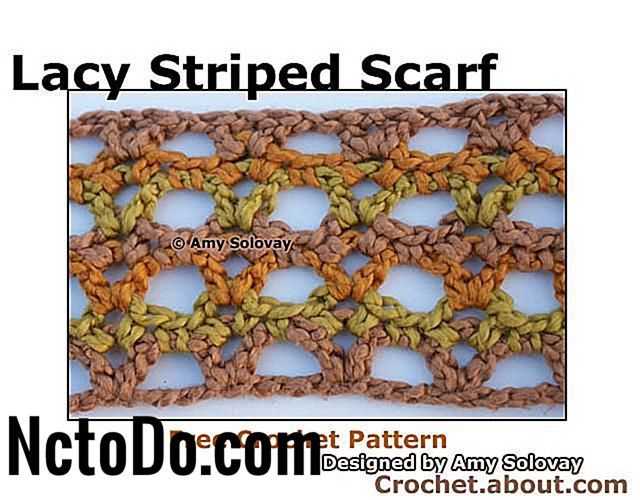 Lacy scarf knitting pattern free