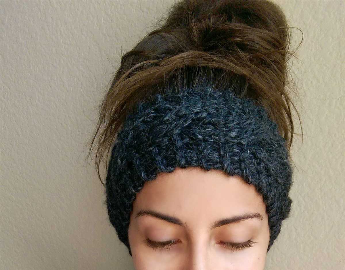 Cable headband free knitting pattern