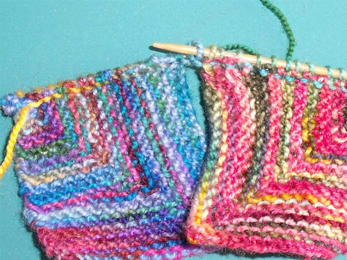 Sock yarn blanket knitting pattern