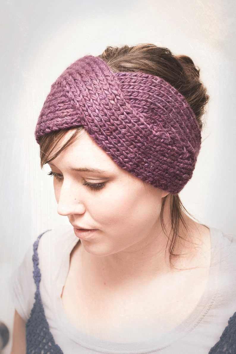 Free knitting pattern twisted headband