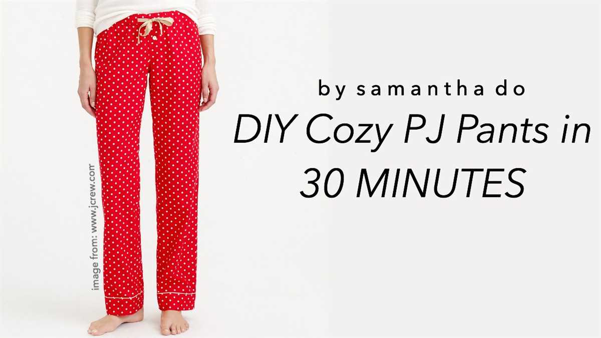 Knit pajama pants pattern