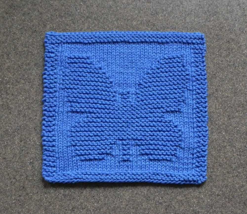Mini almost lost washcloth knitting pattern