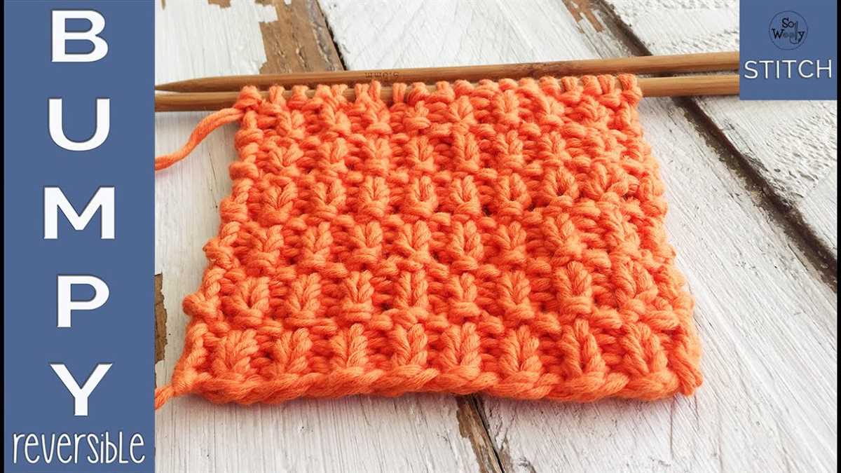 Reversible cable knit pattern