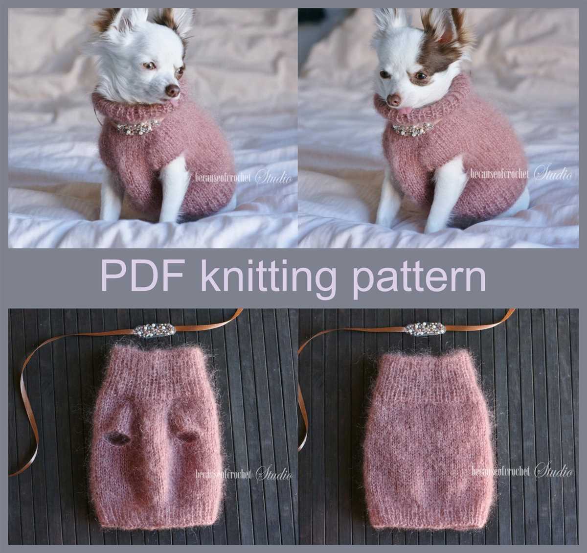 Knit dog sweater pattern chihuahua