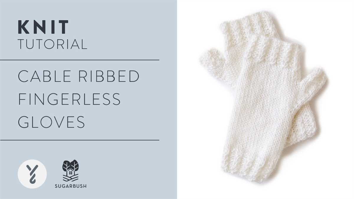 Free fingerless glove knitting pattern