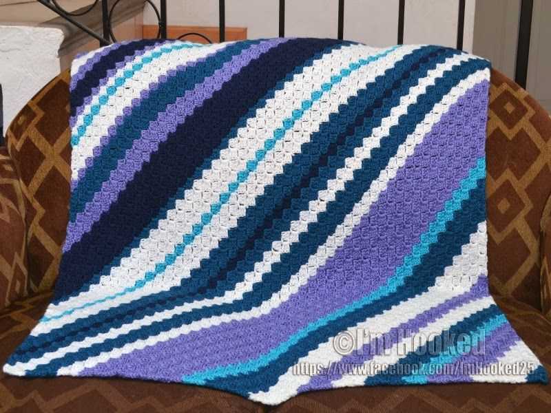 Corner to corner knit baby blanket pattern