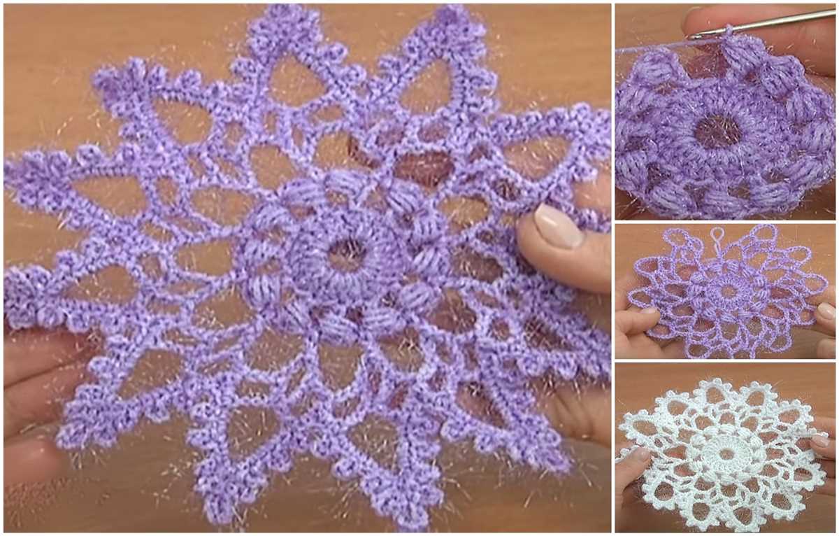 How to knit snowflake pattern
