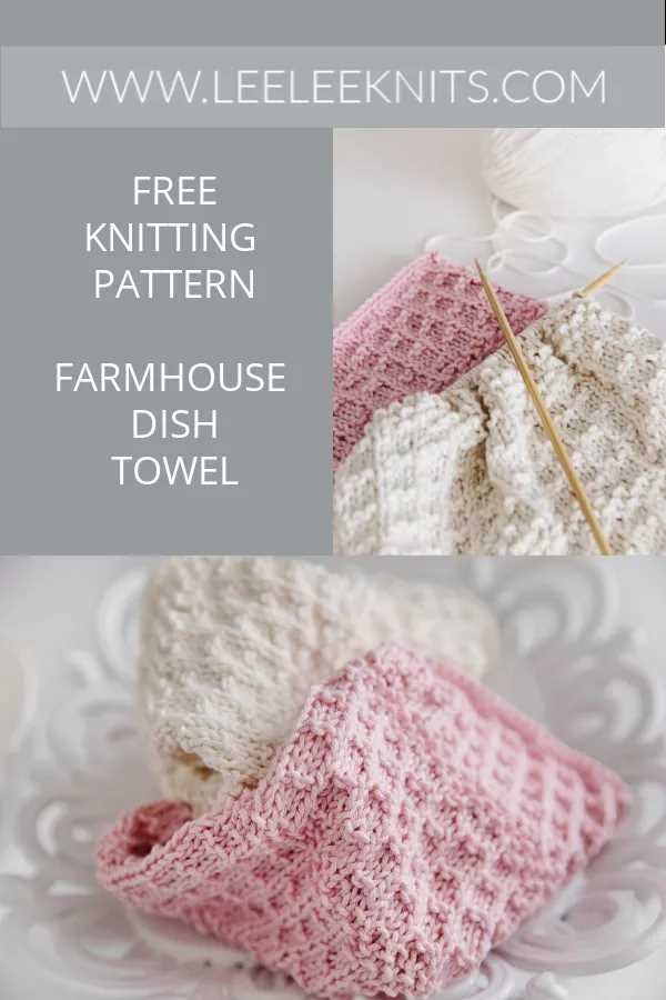 Cotton dishcloth knitting pattern free