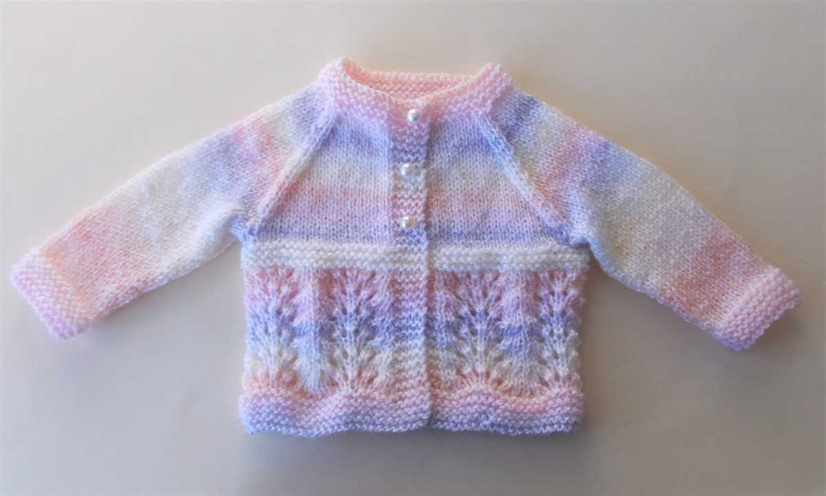 Knit baby cardigan pattern