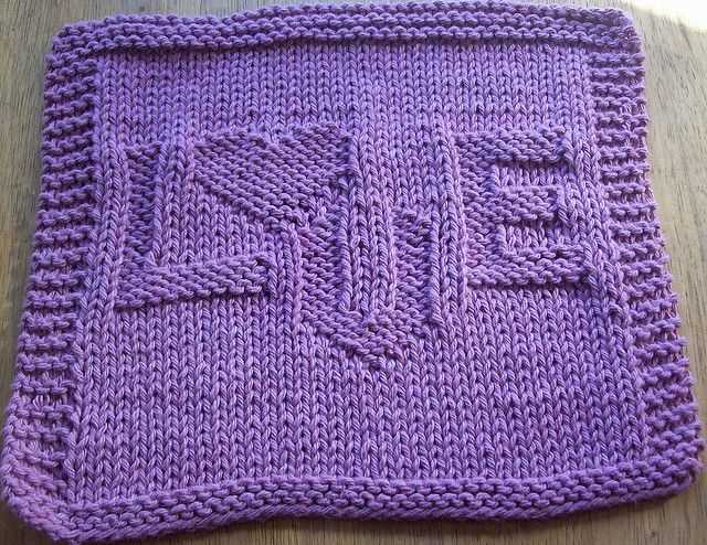 Christmas dishcloth knitting patterns free